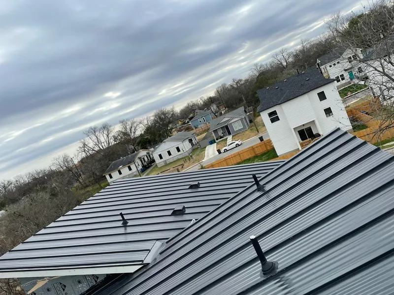 Standing seam metal roof panels with vents for Skylight Repair in Zeeland